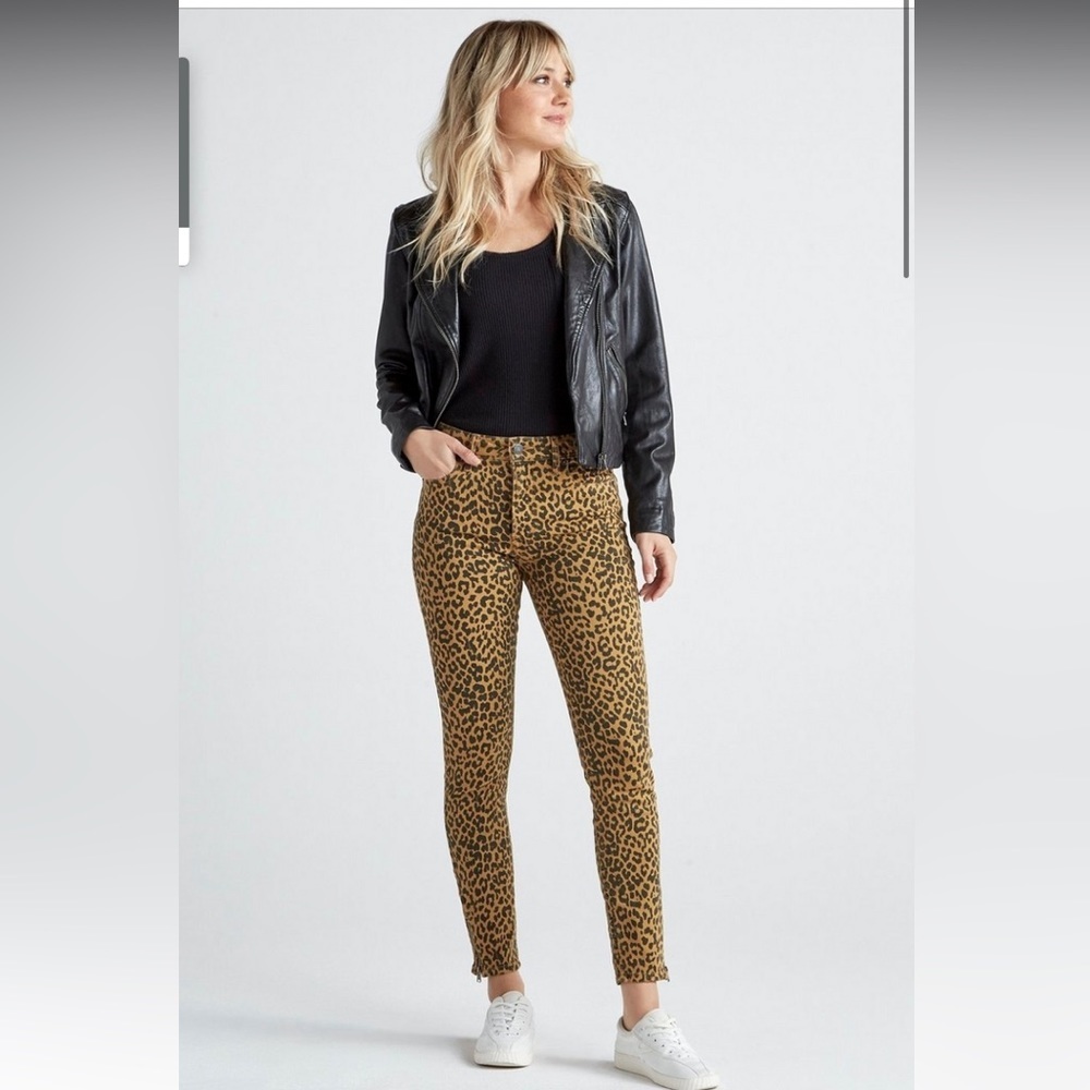 Lucky brand Bridgette skinny jean size 24 leopard nwt